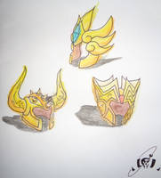 Saint Seiya Soul of Gold Helmets