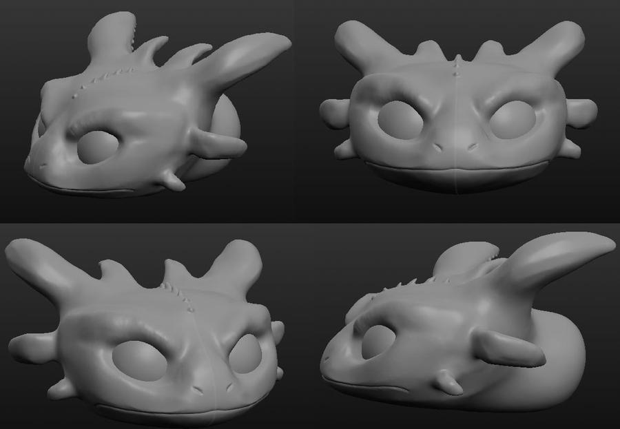 Toothless Sculpture by Mohegan567 on DeviantArt