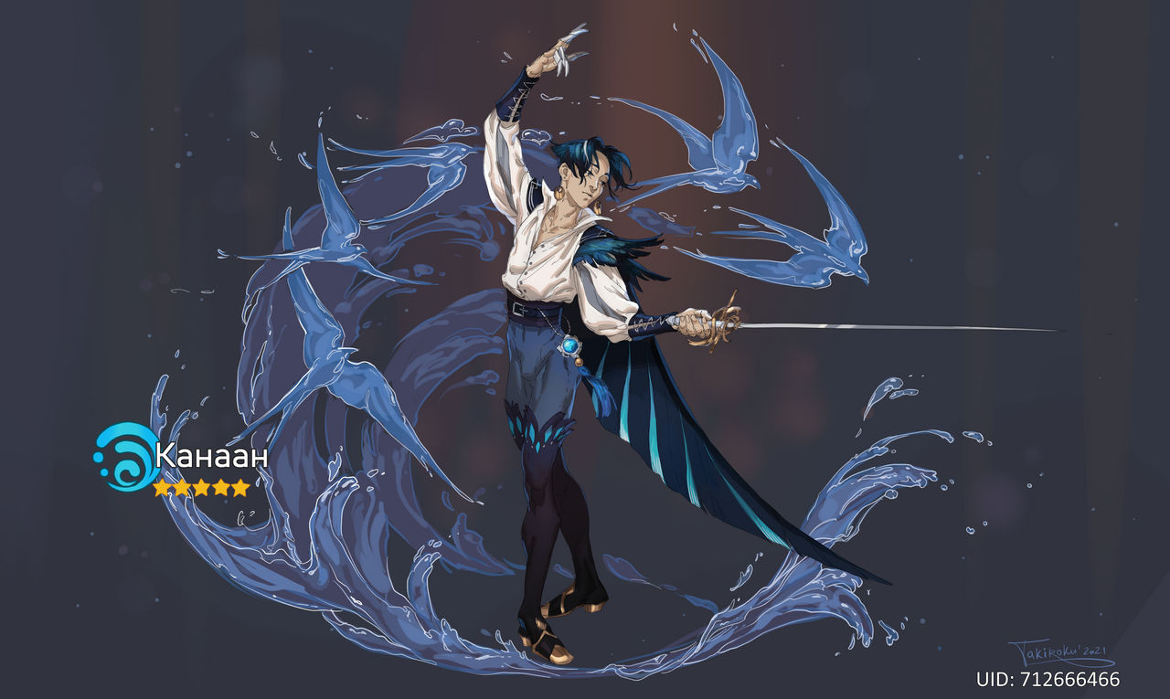 Genshin Character Fanart By Takiroku On Deviantart