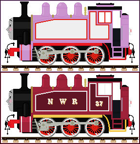 Rosie The Pink Engine - CGI. Series Accurate