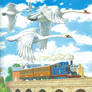 Thomas and the Swans - Artwork by David Palmer