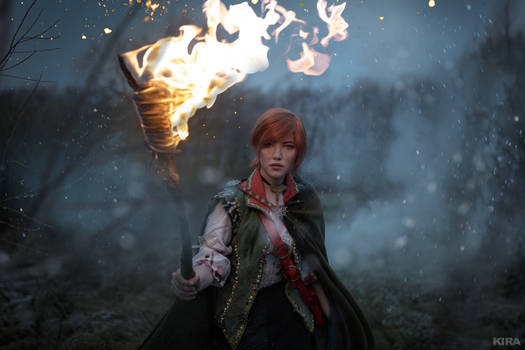 The Witcher 3 Shani cosplay (frame 2)