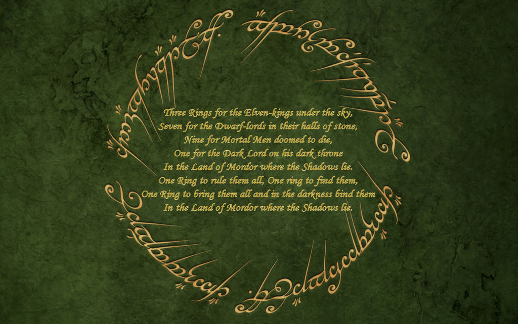 verkoper stereo Oprechtheid Lord of the Rings poem by Silvador on DeviantArt