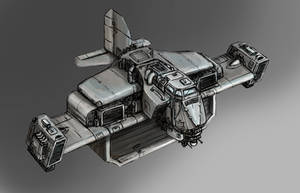 Sci-fi transport vehicle