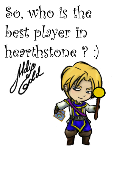 chibi Anduin in Hearthstone