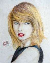 Taylor Swift (Colored Pencil Drawing)