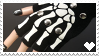 Gloves With Skeleton Bones  - Stamp by Creepper-Blue