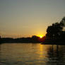 Sunset at indiana beach