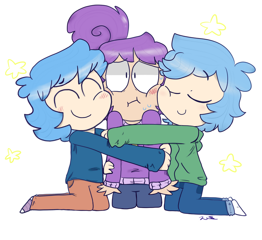 Group hug! by mellowforests on DeviantArt