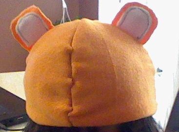 orange bear hat