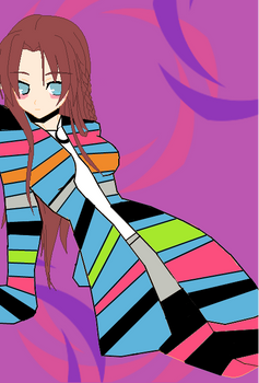 : AT for TakanadaOFTO : striped hood girl