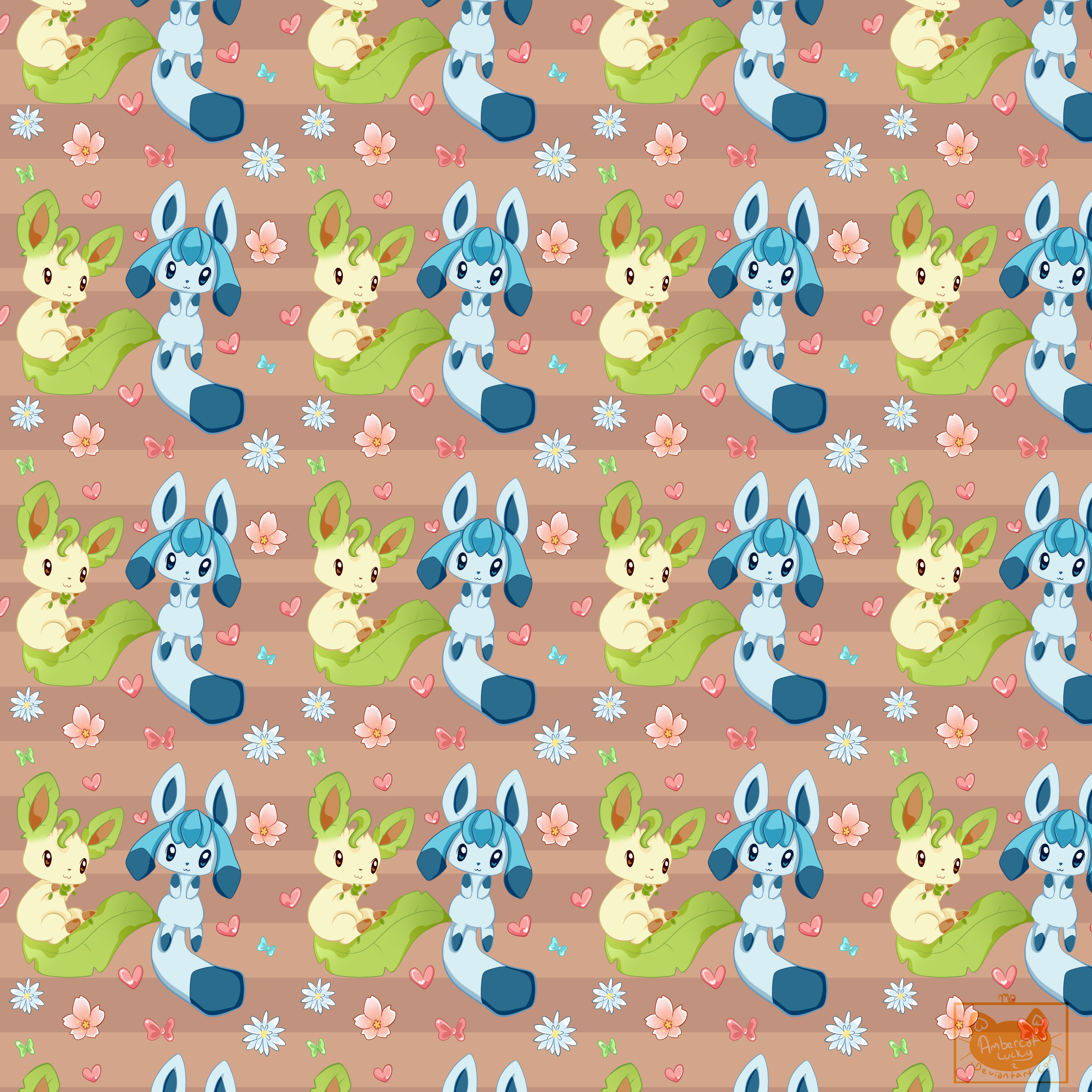 Leafeon and Glaceon Pattern