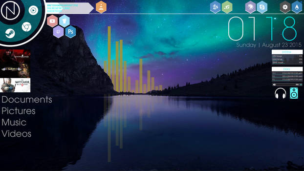 Rainmeter- Teal Lagoon (V2.3.1)