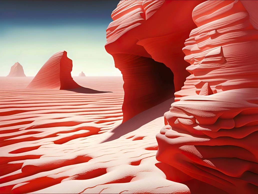 Abstract landscape- Red Shift 5 by AMidseriousDayDreamr on DeviantArt