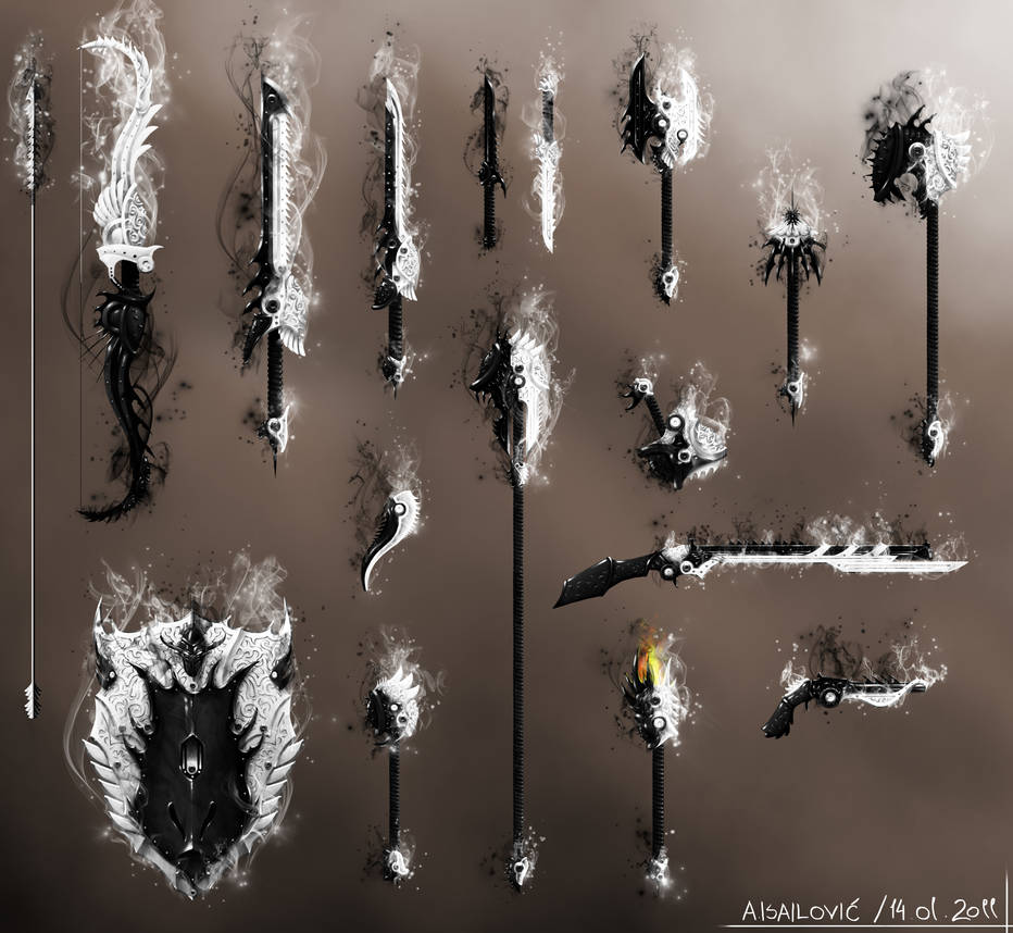 Daynight Weapons Set - Guild Wars 2 Fan Art
