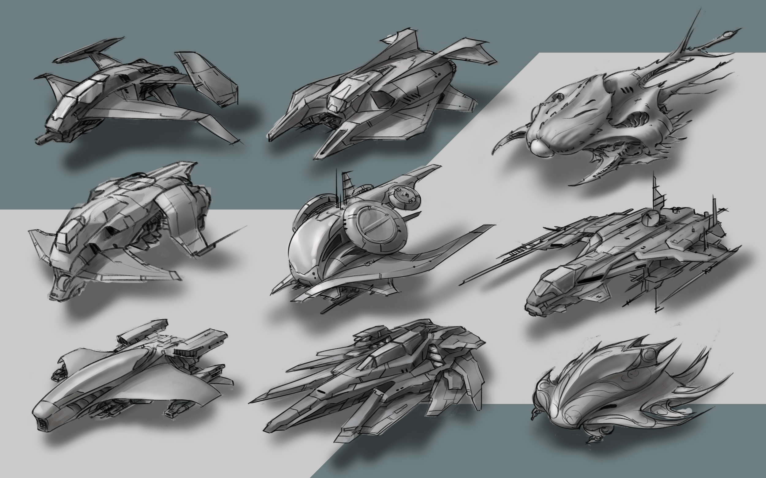 20 Minutes Spaceship Design Practice 2