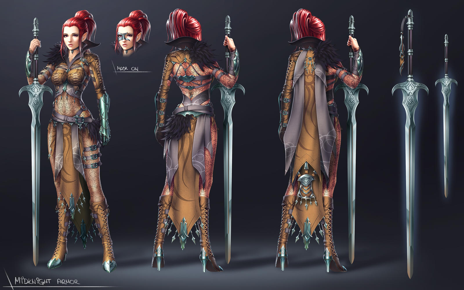 BDO Costume Contest Midknight Armor FInal by SkavenZverov on