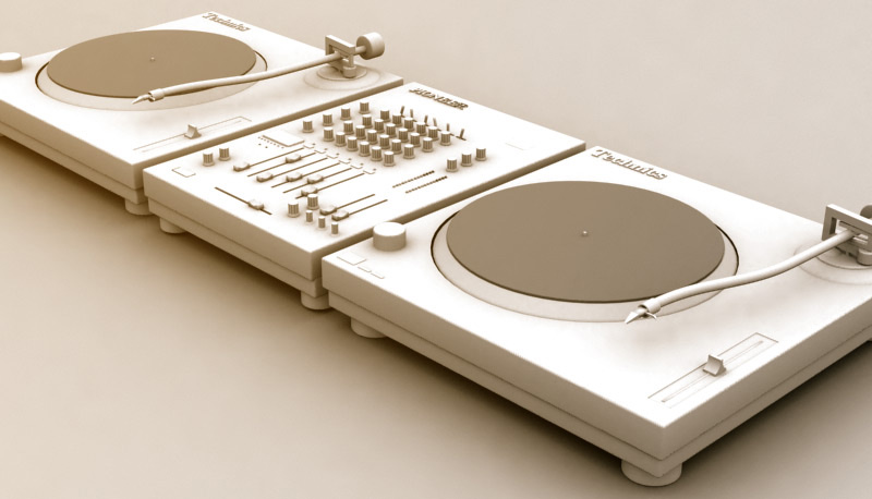 Turntables and Mixer 2