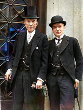 John D. Rockefeller with his son John D Jr by LordSopping1884 on DeviantArt