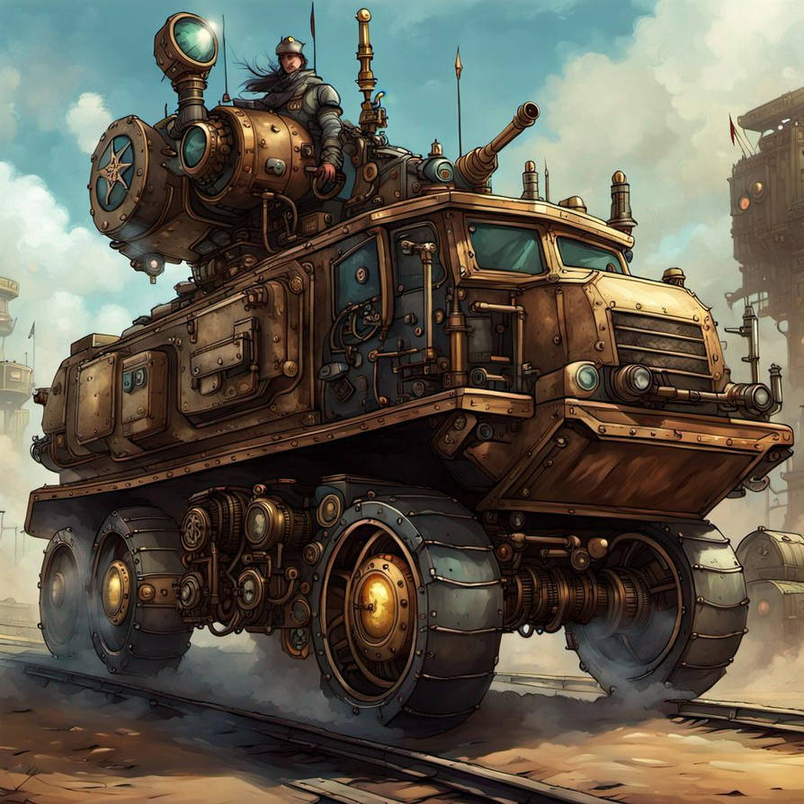 Steampunk Military truck