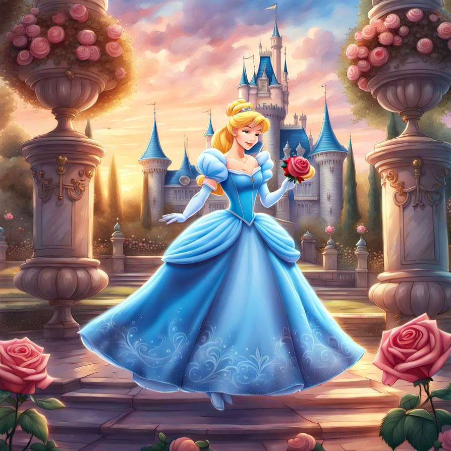 Disney Princess Roses Disney Princess Cinderella with roses 2 by LordSopping1884 on DeviantArt