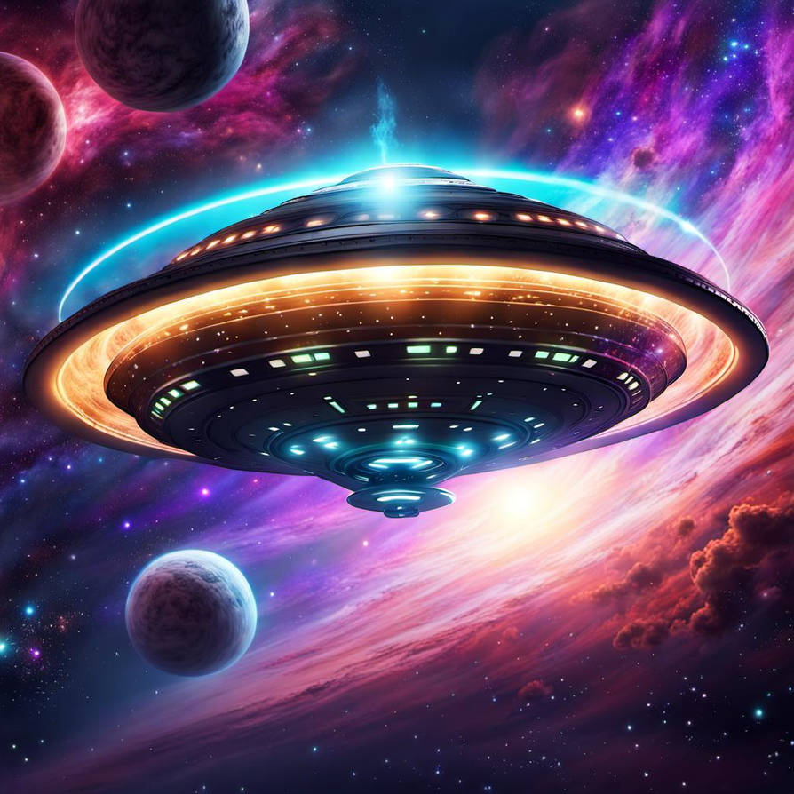 UFO in Space by LordSopping1884 on DeviantArt