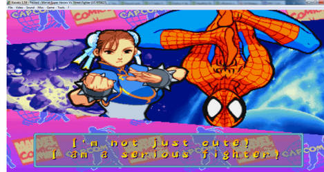 Spider-Man and Chun-Li Win Screen by MarioLuigi25