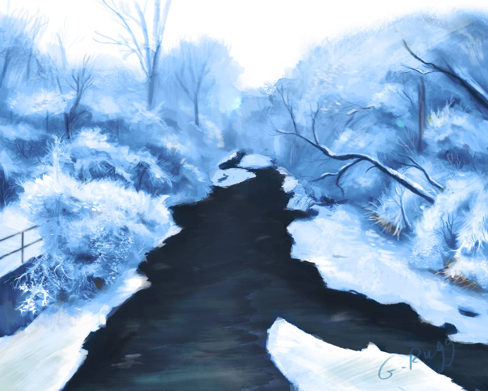 Deviantart Snow Snow Scene In by Greenspine on DeviantArt