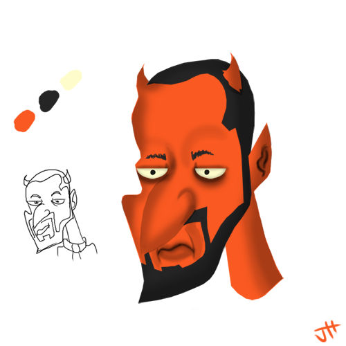 Devil Dad Devil Dad Practice Painting by T3hJake on DeviantArt