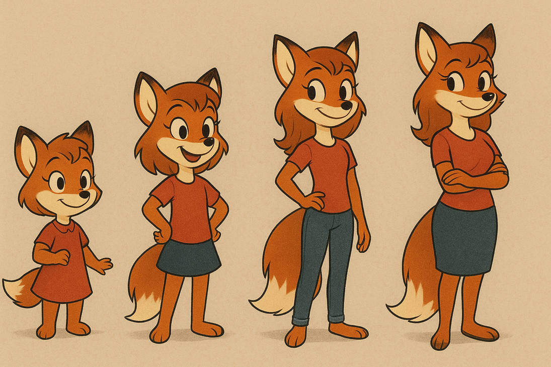 Fox Age Progression by Artsymuse2 on DeviantArt