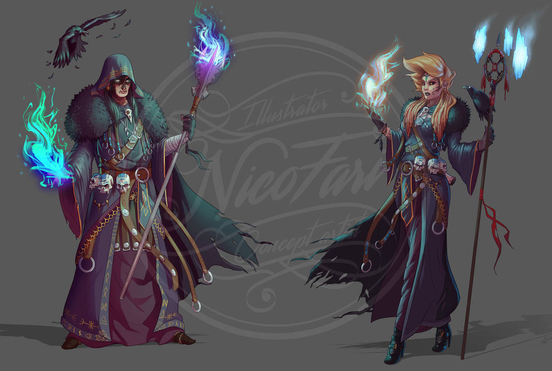 Cooncept character - Sorcerer by NicoFari on DeviantArt