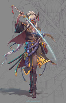 Samurai female concept