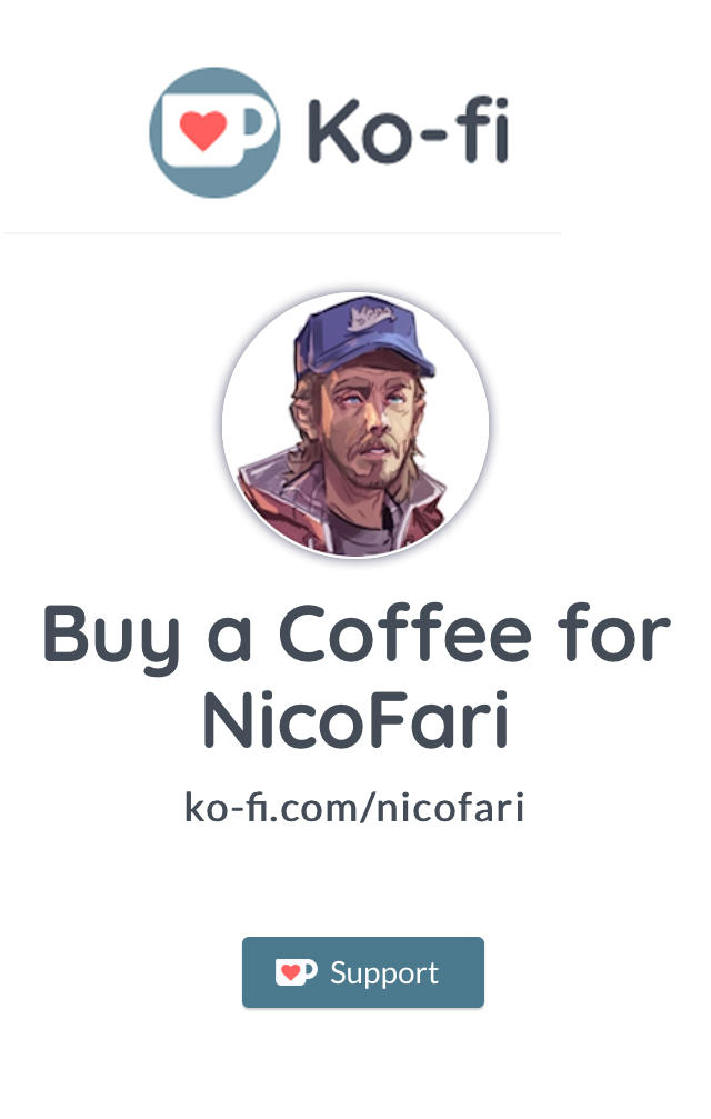 Support me on Ko-fi!