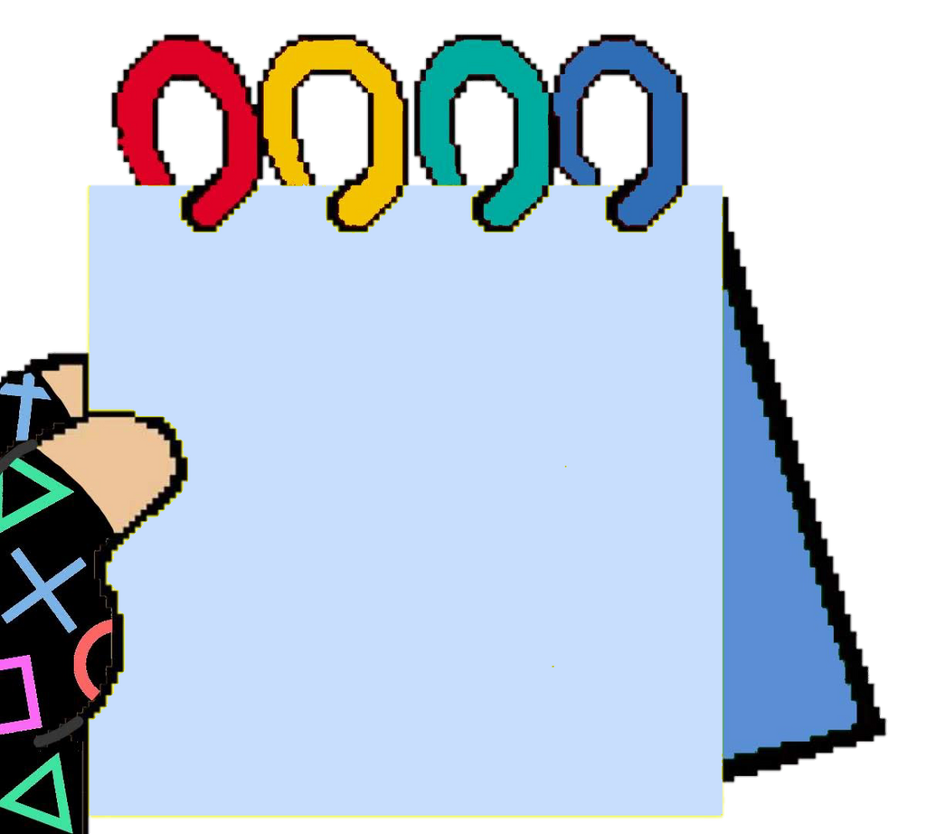 POV of Me Holding My Handy Dandy Notebook