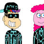 Me and Pinkie Pie in Our TRON Outfits