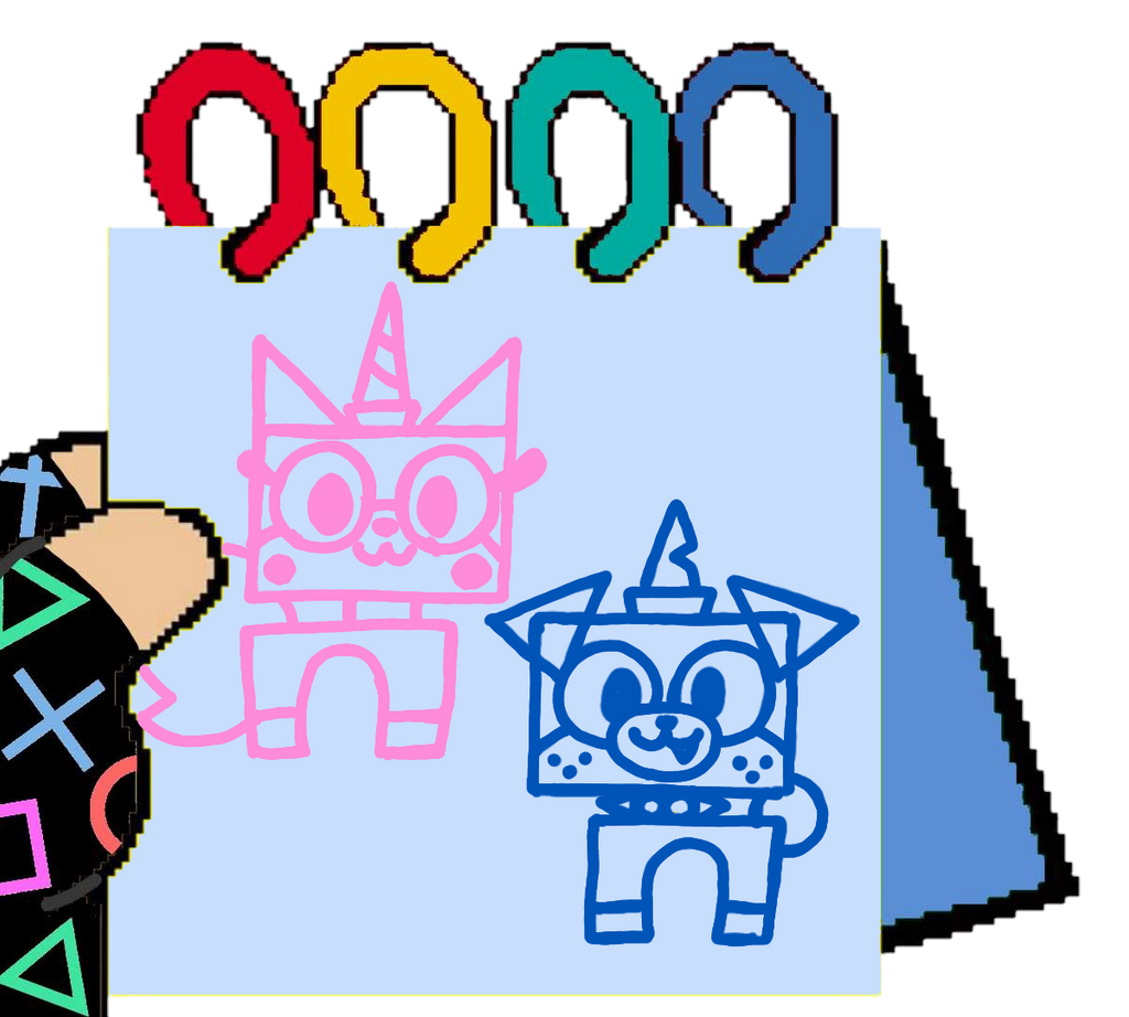 Unikitty and Puppycorn (Drawn in My Notebook)