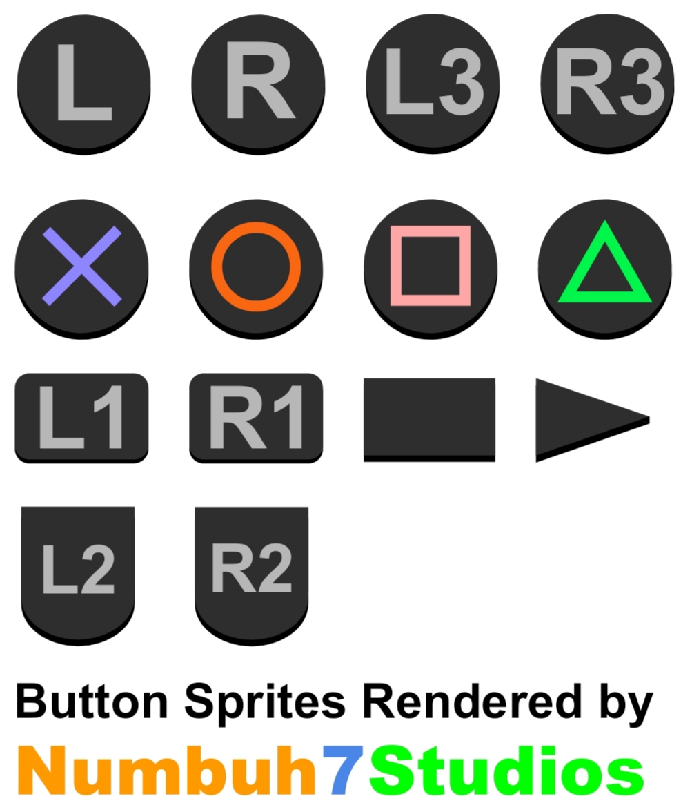 SP:TSoT - PlayStation 3 Buttons Sprite Sheet