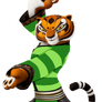 Master Tigress Wearing A Green-Striped Tunic