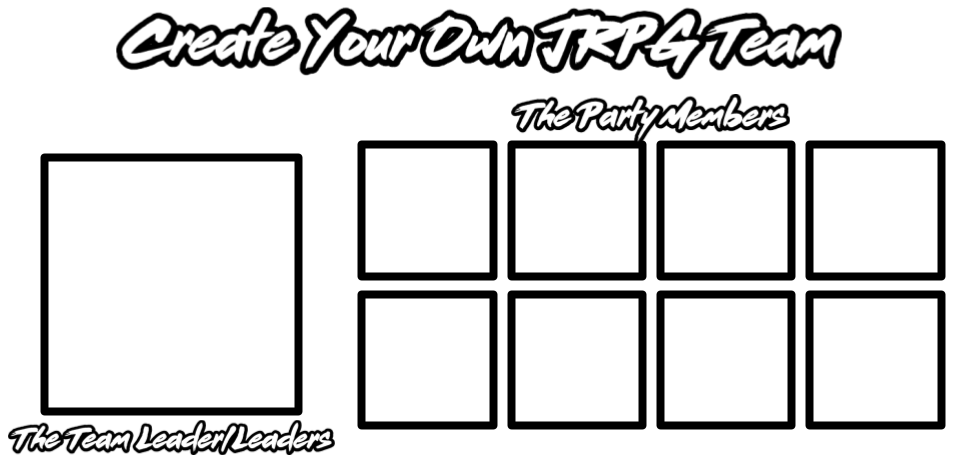 Create Your Own JRPG Team Meme Template