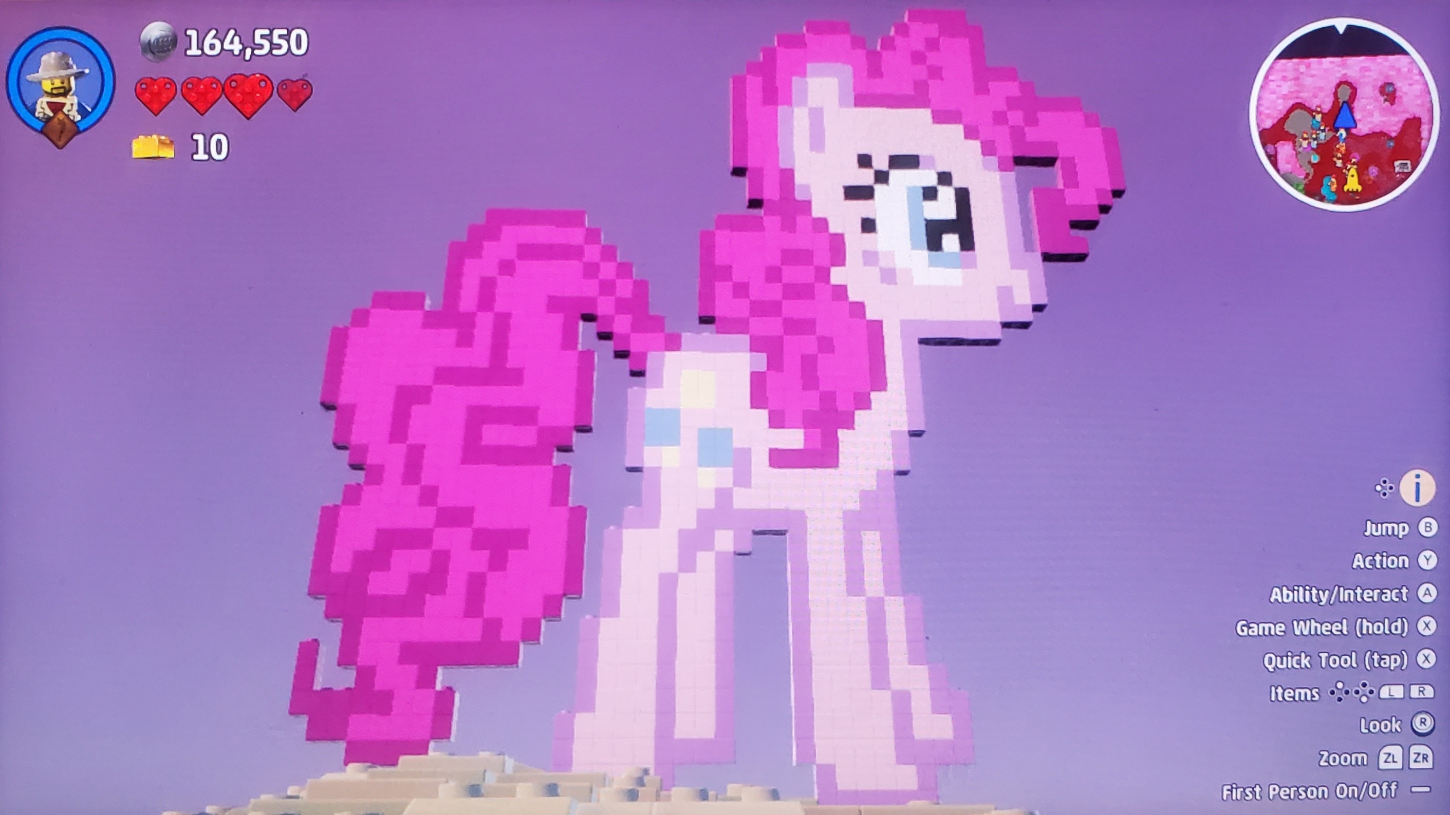 Pinkie Pie (LEGO Worlds: NSE Pixel Art)