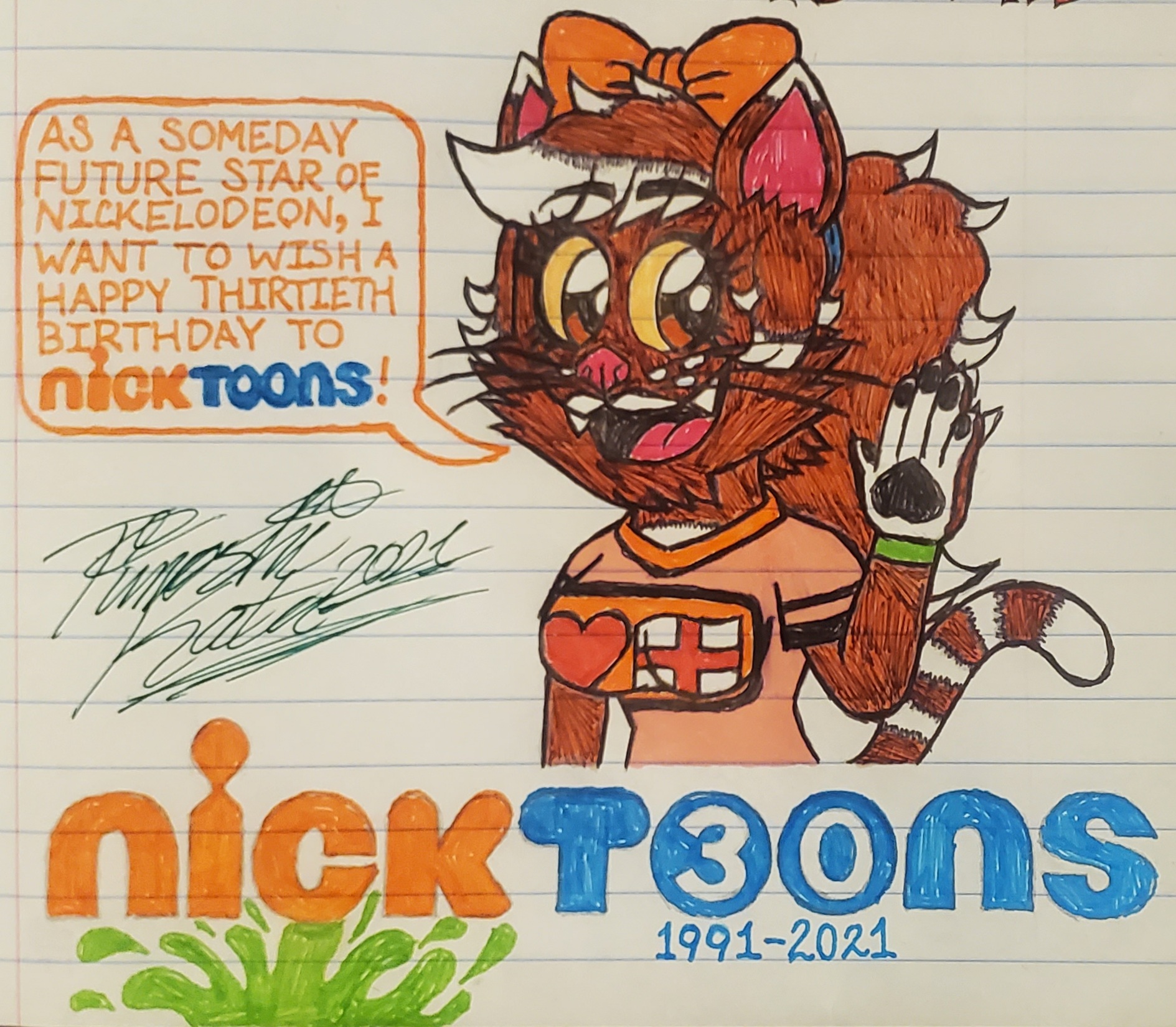 30th Birthday Message to Nicktoons