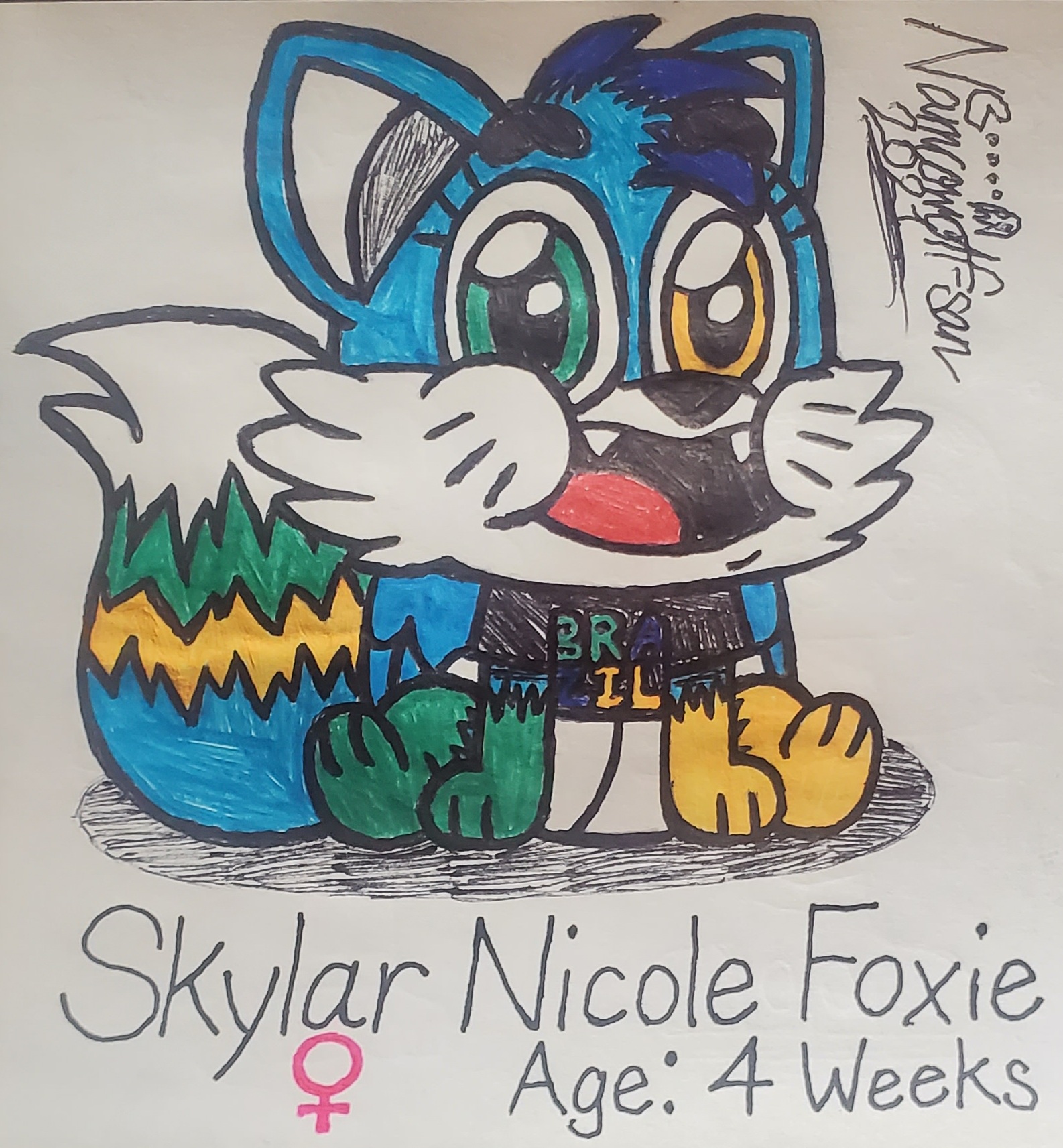 Skylar Nicole Foxie (For NickTheBlueFox)