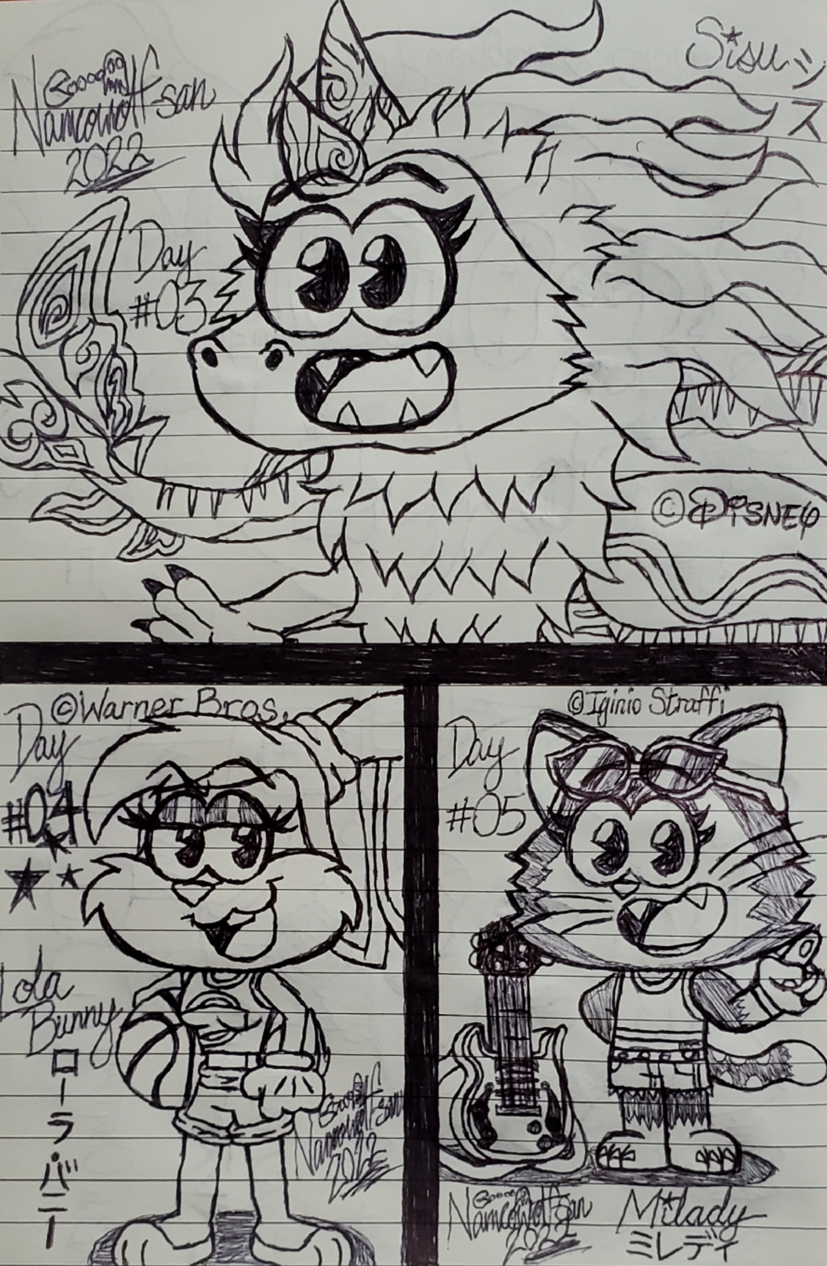 Chibi Femmetober '22 -- Days #03-#05