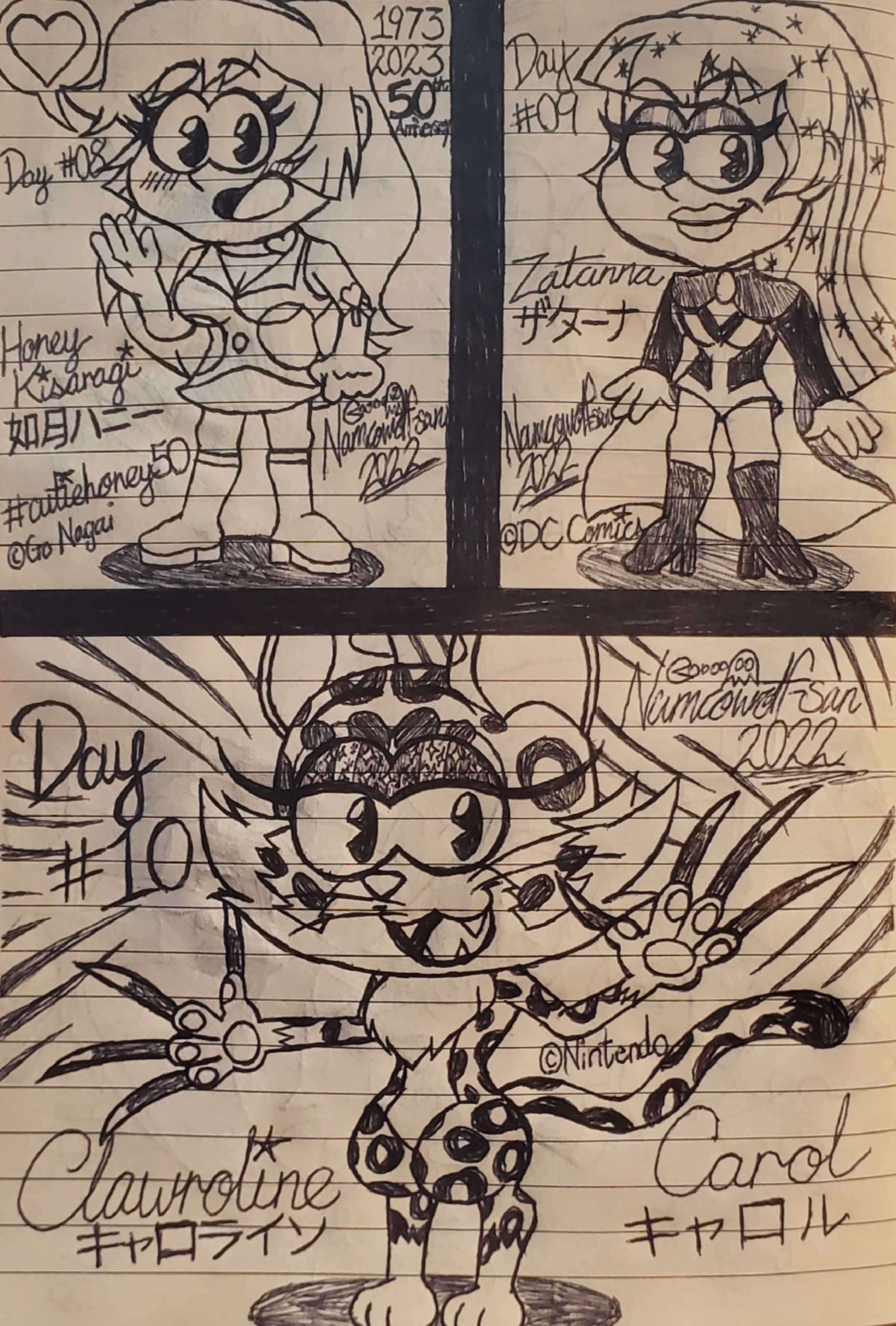 Chibi Femmetober '22 -- Days #08-#10
