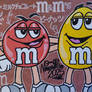 Acrylic Marker Drawing of Red and Yellow
