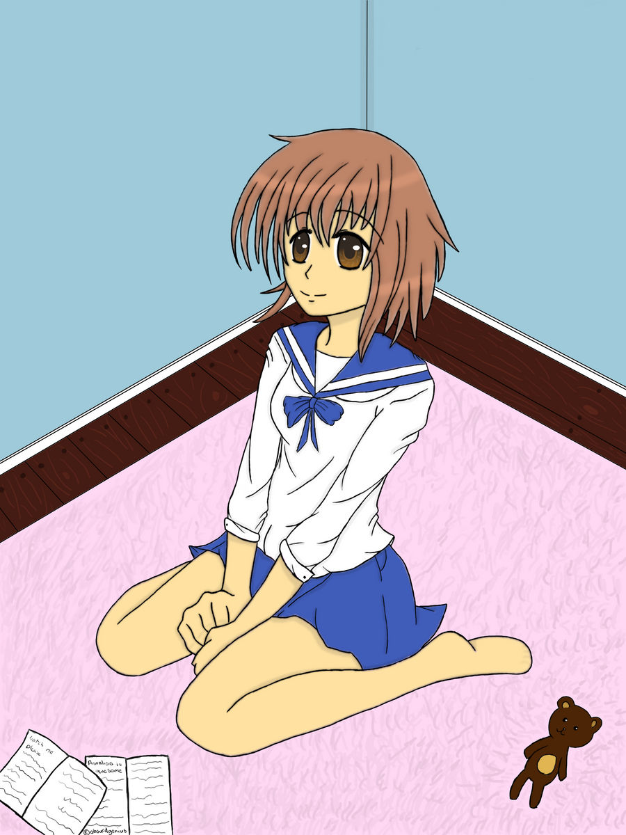 Anime Sitting Pose by AbsurdGenius on DeviantArt