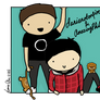 Amazingphil and Danisnotonfire (digital drawing)