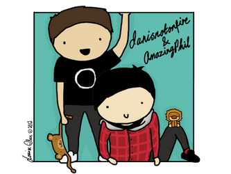 Amazingphil and Danisnotonfire (digital drawing)