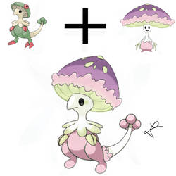 Breloom and Shiinotic - Pokemon Fusions