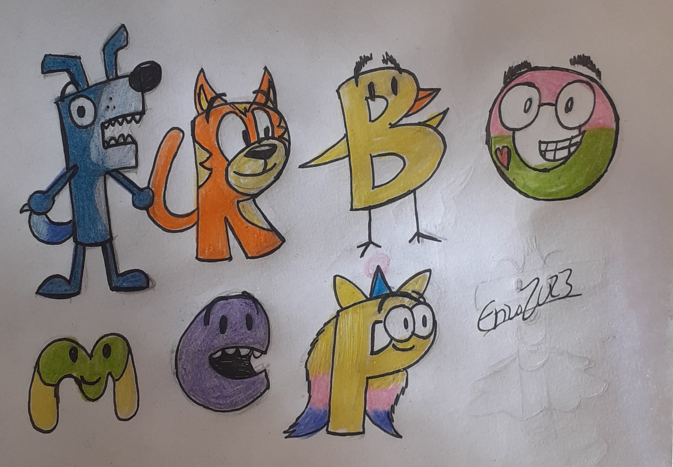 I Will Could I Make Brainzy Alphabet Lore by Extranimals on DeviantArt